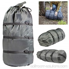 Compression Stuff Sack Lightweight Camping Sleeping Bag Outdoor Cover Pouch Grey